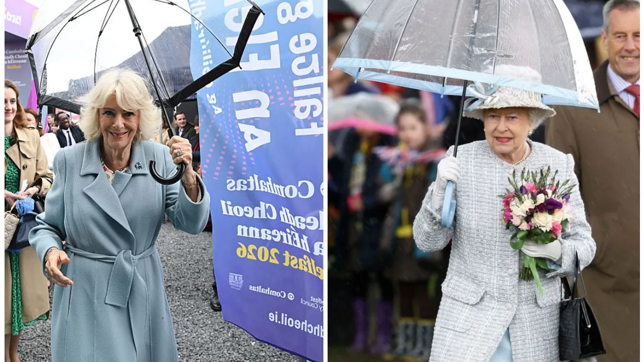 Camilla Braves the Irish Rain With One of Queen Elizabeth’s Favorite Accessories (Photos)