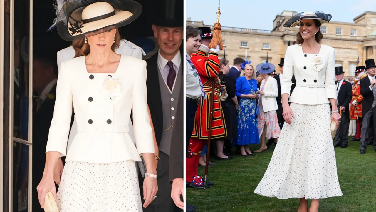 Kate Channels Audrey Hepburn in Garden Party Look
