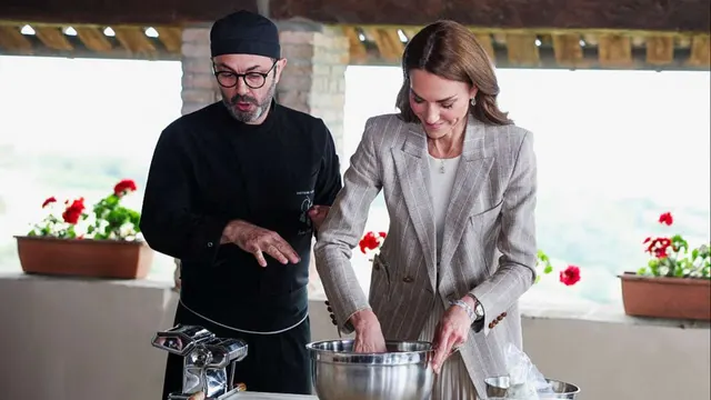 Princess Kate Delivers Fashion, Fun & Fresh Pasta on Final Day of Italy Tour — See Photos