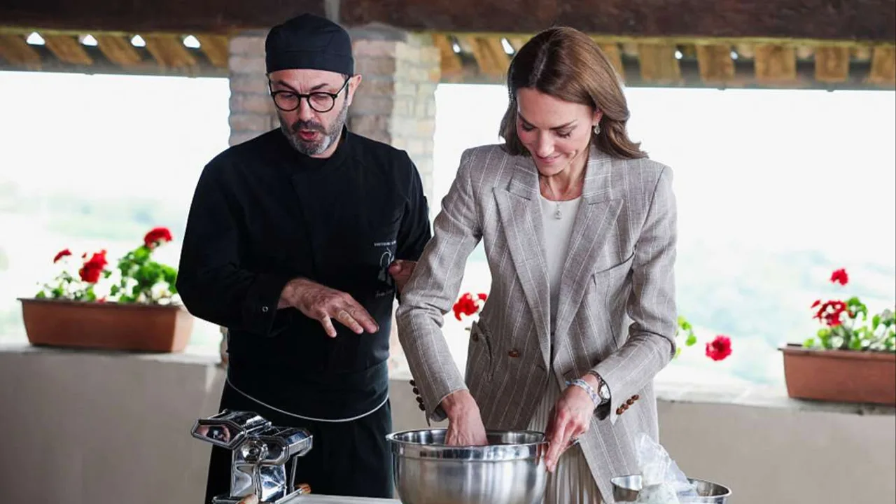 Princess Kate Delivers Fashion, Fun & Fresh Pasta on Final Day of Italy Tour — See Photos