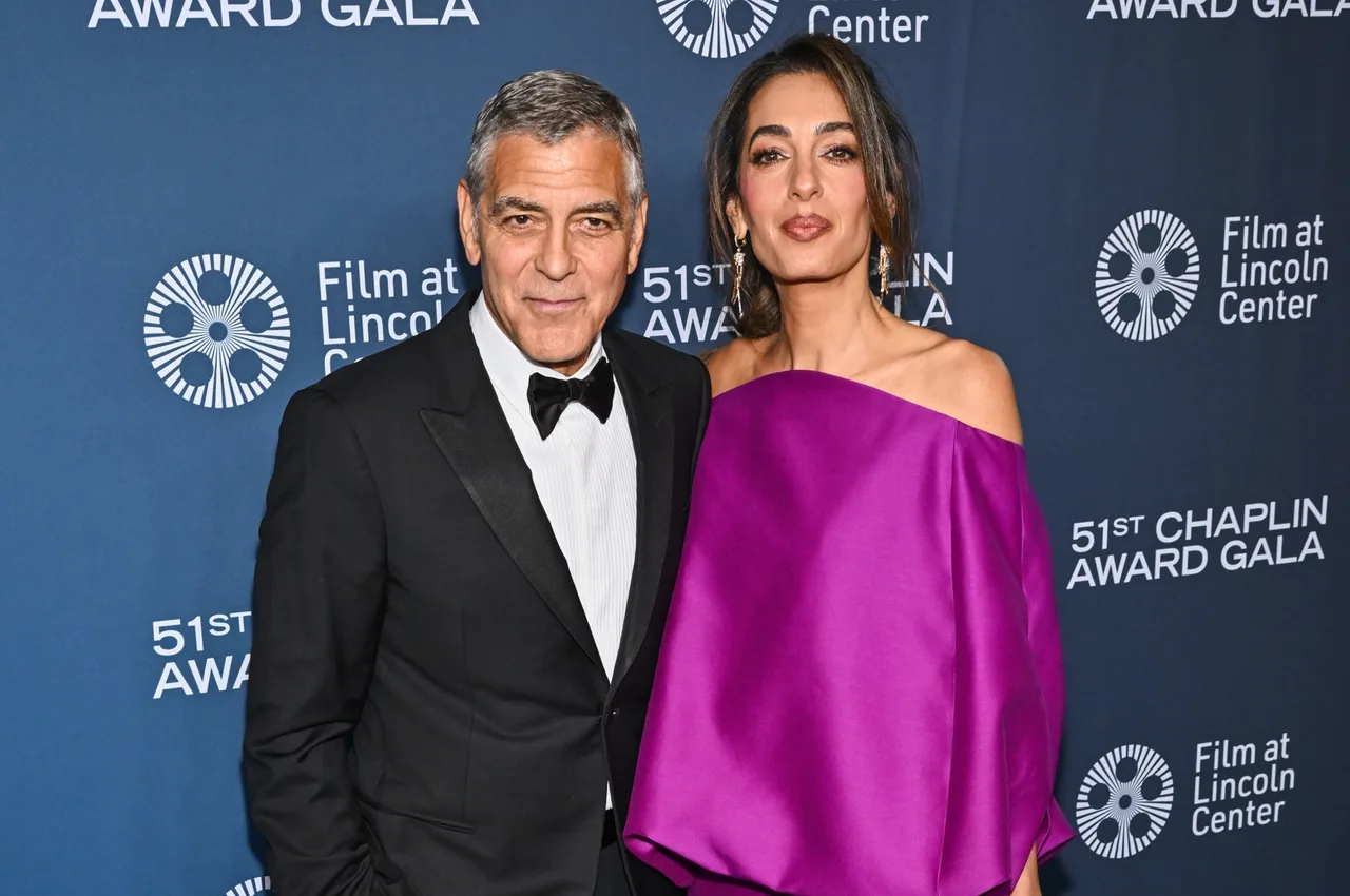 Amal and George Clooney step out together at Chaplin Award Gala