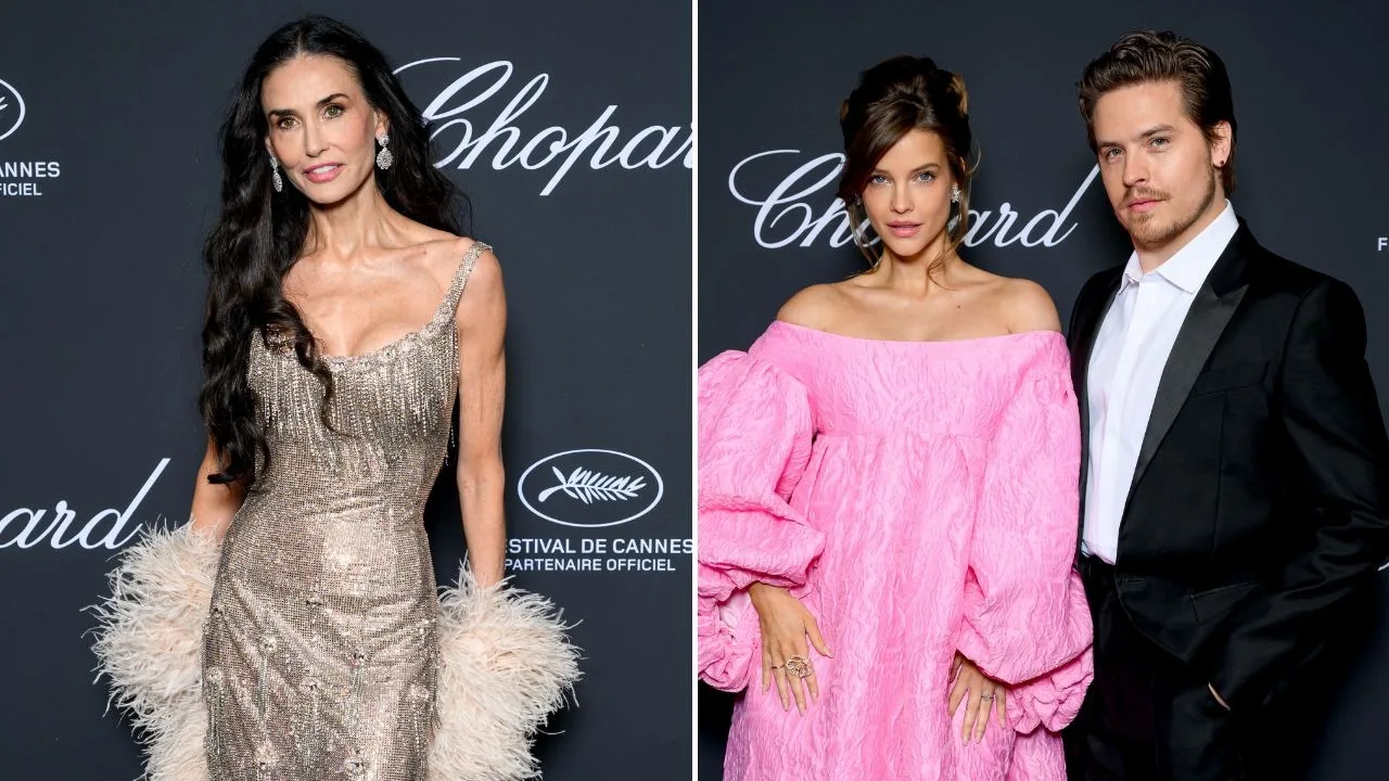 Demi Moore, Barbara Palvin, Dylan Sprouse stun at the Chopard Trophy photocall red carpet at Cannes