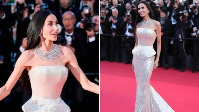Cannes 2026: Demi Moore turns heads in silver Jacquemus gown at the opening ceremony