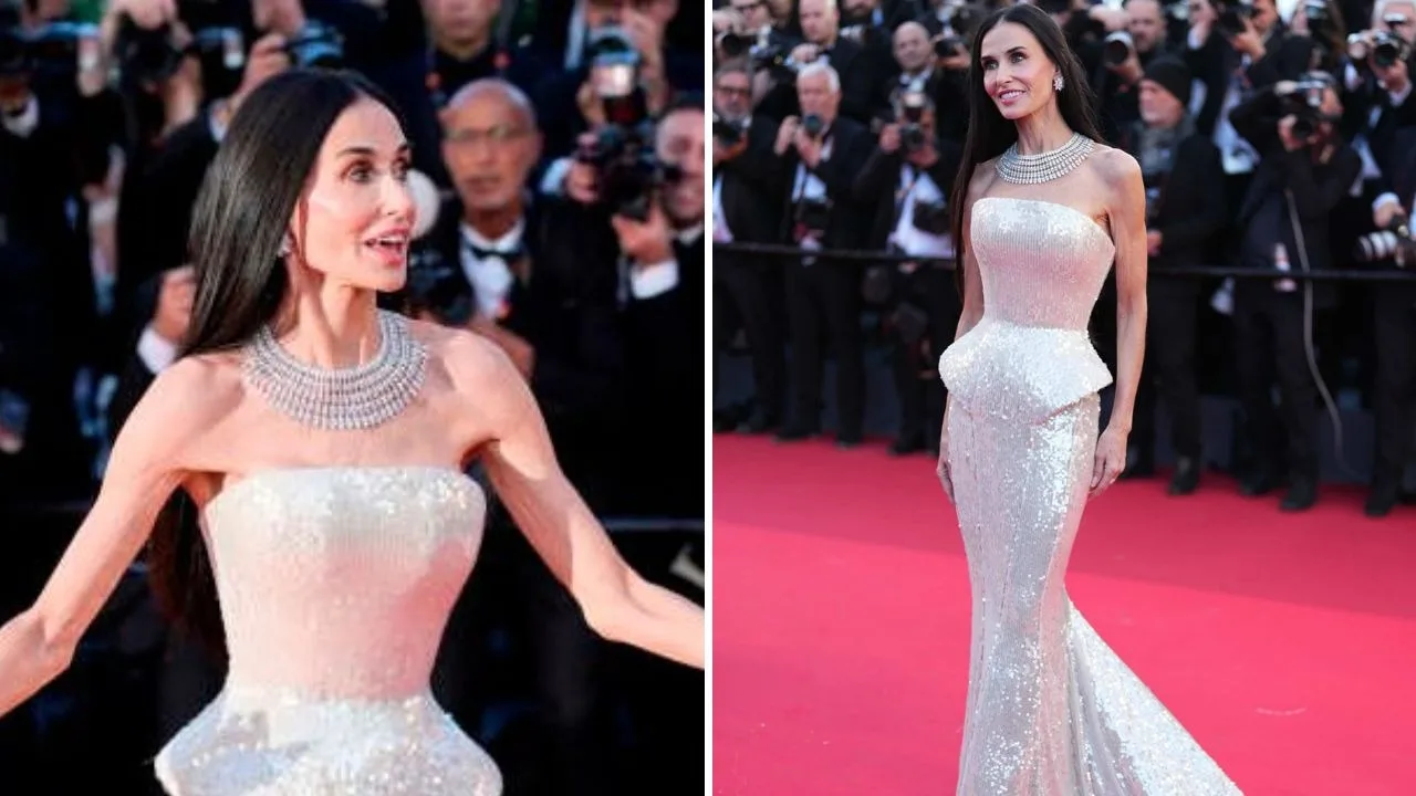 Cannes 2026: Demi Moore turns heads in silver Jacquemus gown at the opening ceremony