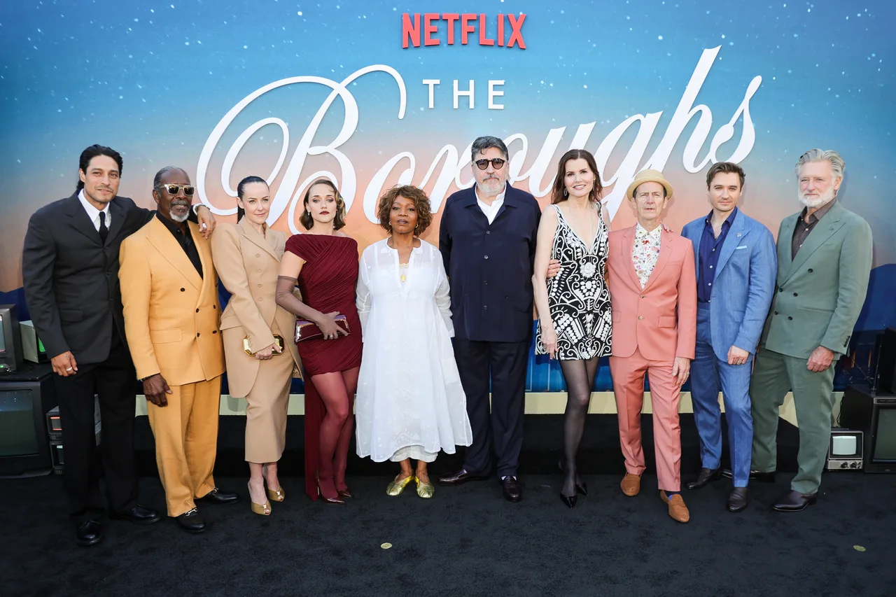 'The Boroughs' cast light up the red carpet alongside Geena Davis