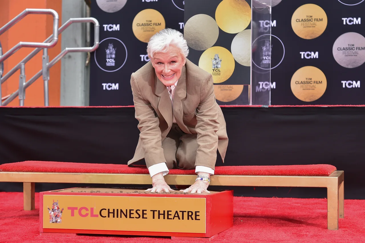 Glenn Close's honored at TCL Chinese Theatre