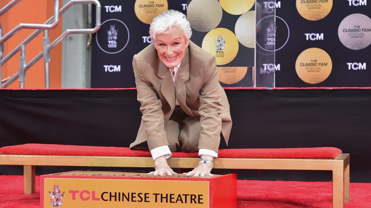 Glenn Close beams as she is honoured at TCL Chinese Theatre with emotional ceremony and ‘paw print'