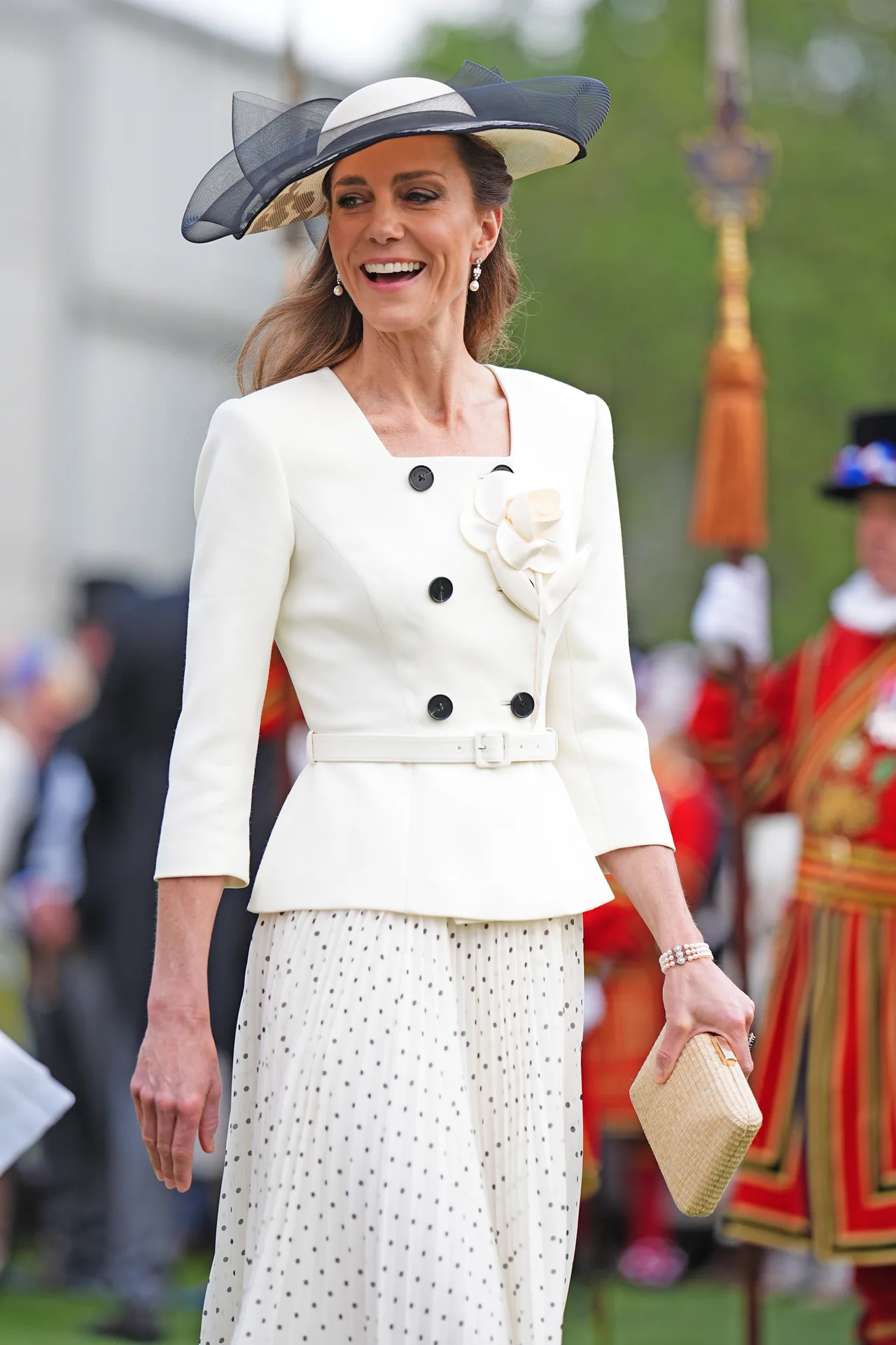 The Princess of Wales paired her outfit with a matching vintage hat