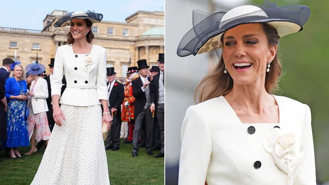 Kate Middleton stuns in polka dot midi dress at The King's Garden Party in Buckingham Palace