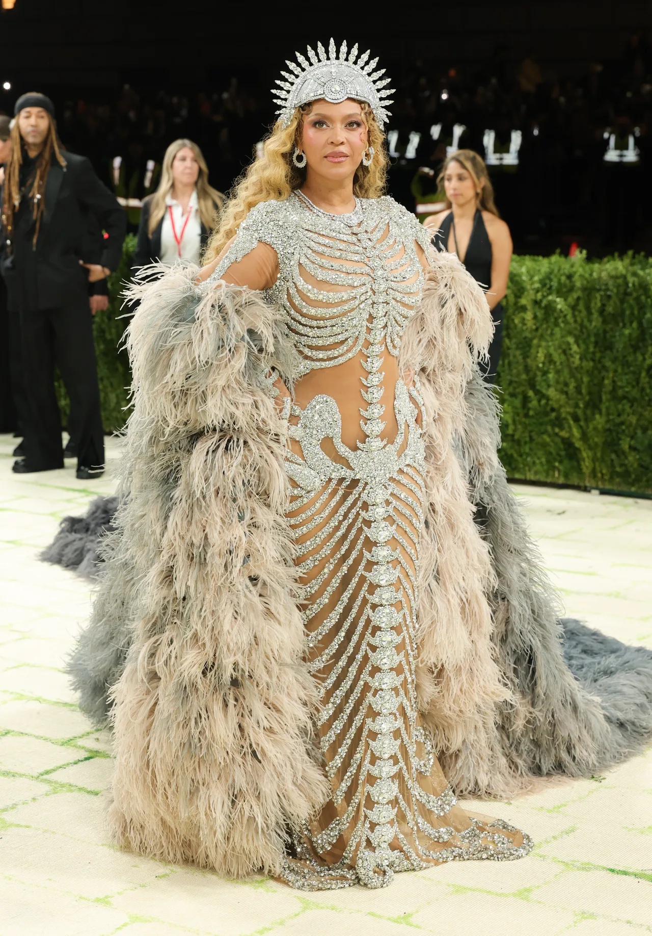 Beyonce nails the Met Gala theme with a skeleton dress