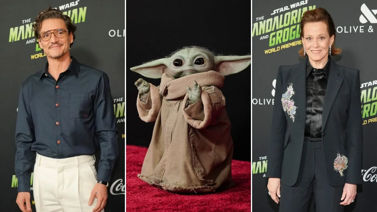 Pedro Pascal and Sigourney Weaver lead star-studded ‘The Mandalorian and Grogu’ premiere