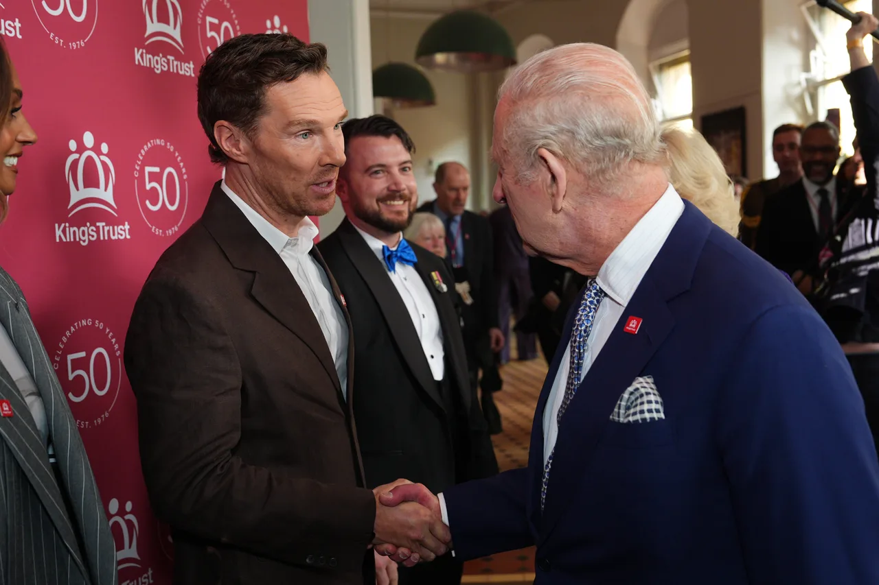 Benedict Cumberbatch appeared in high spirits