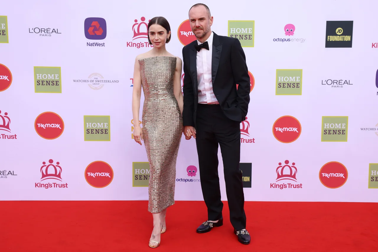 Lily Collins arrived at the event with husband Charlie McDowell
