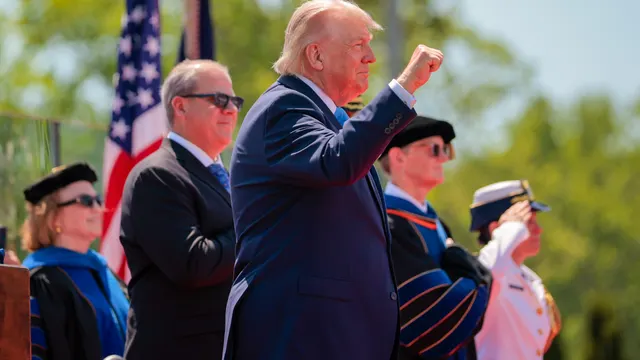 Heat, honor and high stakes: Trump addresses Coast Guard Academy graduating class of 2026