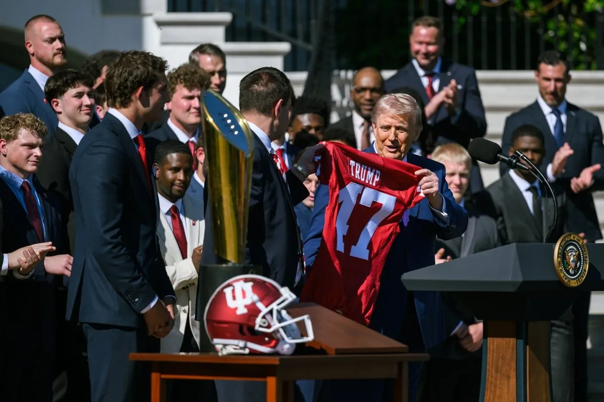 Hoosiers Gift Trump Custom No. 47 Jersey