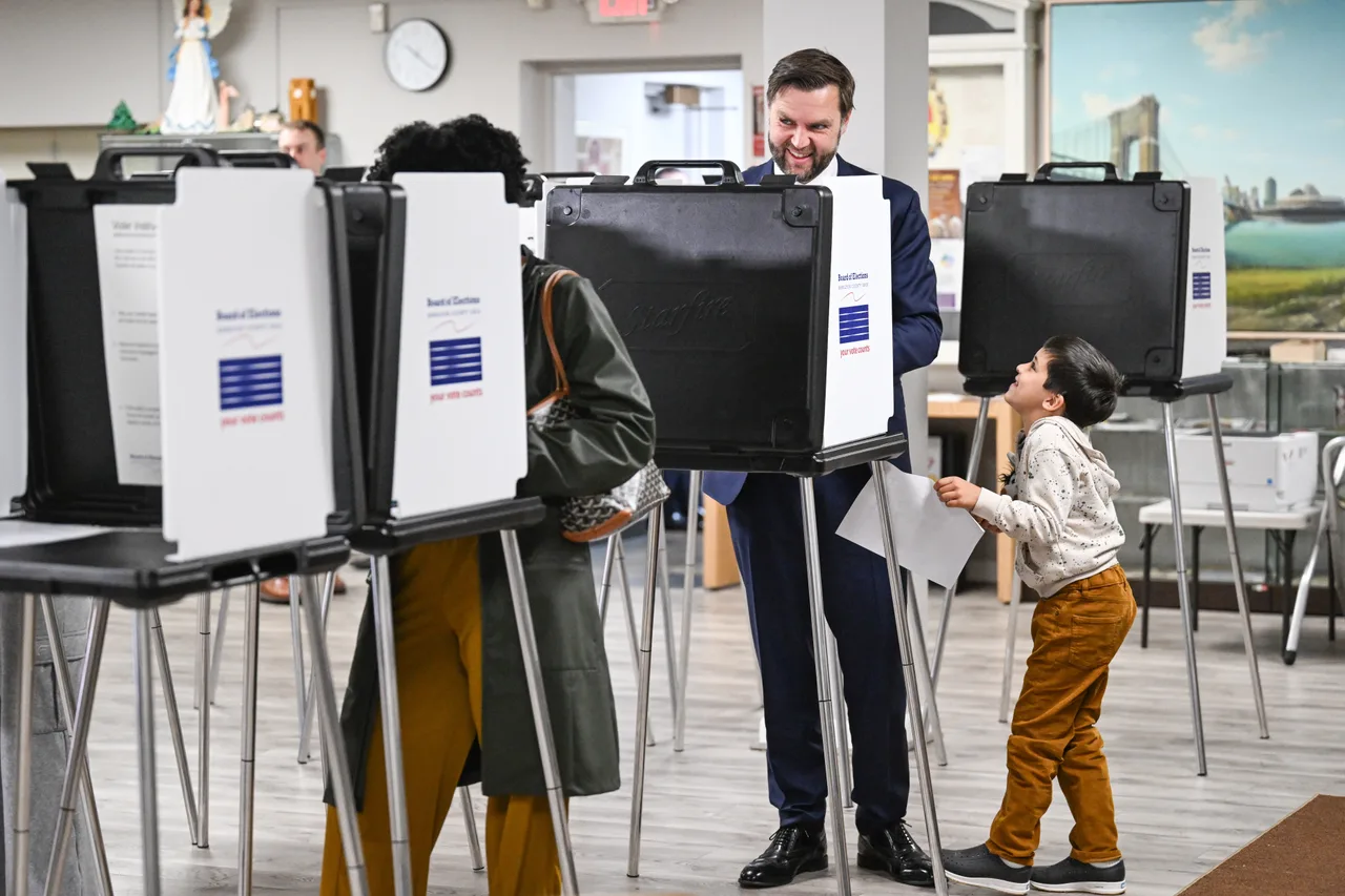 JD Vance casts vote with Vivek by his side