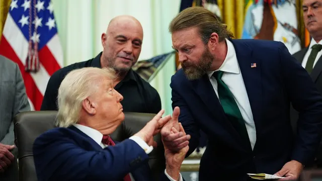Joe Rogan joins Trump at Oval Office as he signs order to fast track review of psychedelics