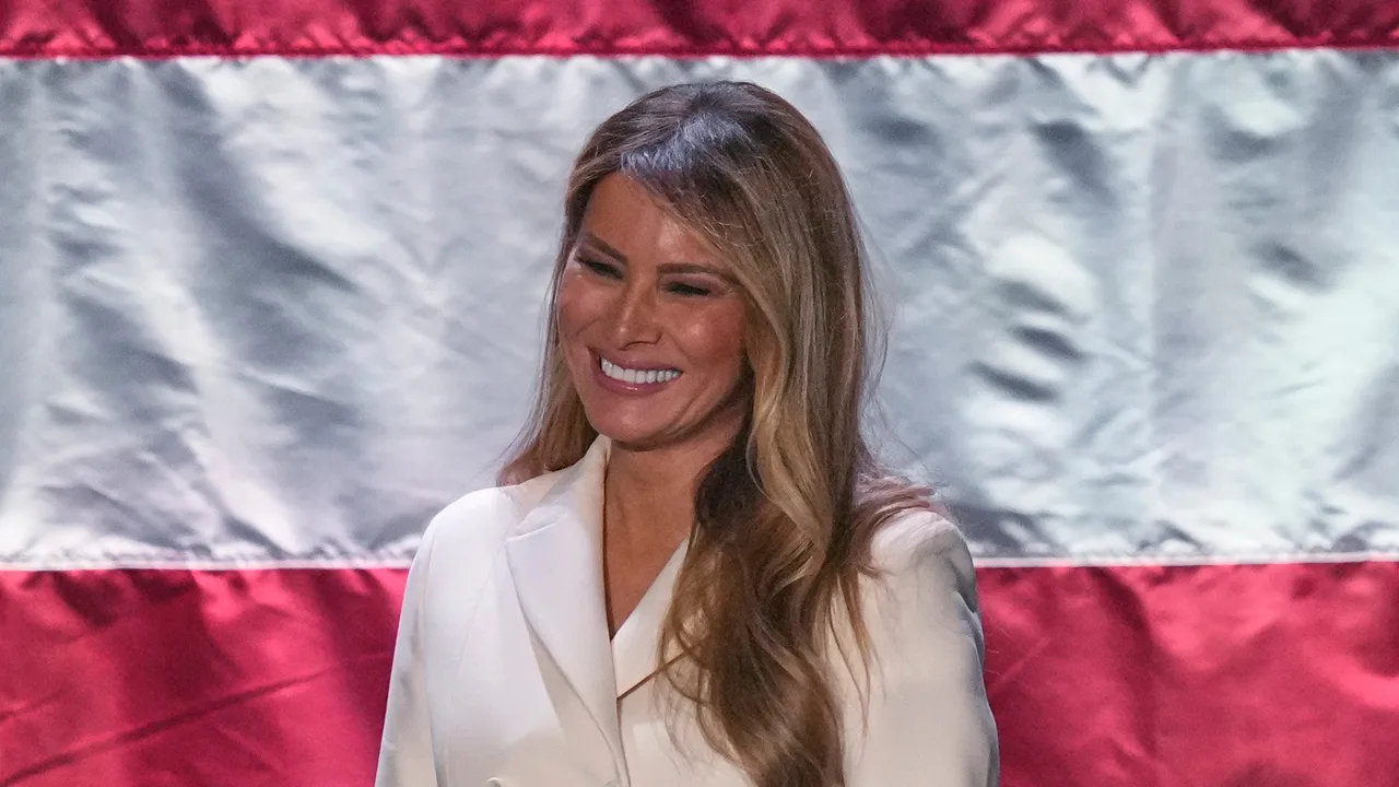 First Lady’s Luncheon: Melania Trump stuns in tailored ivory suit