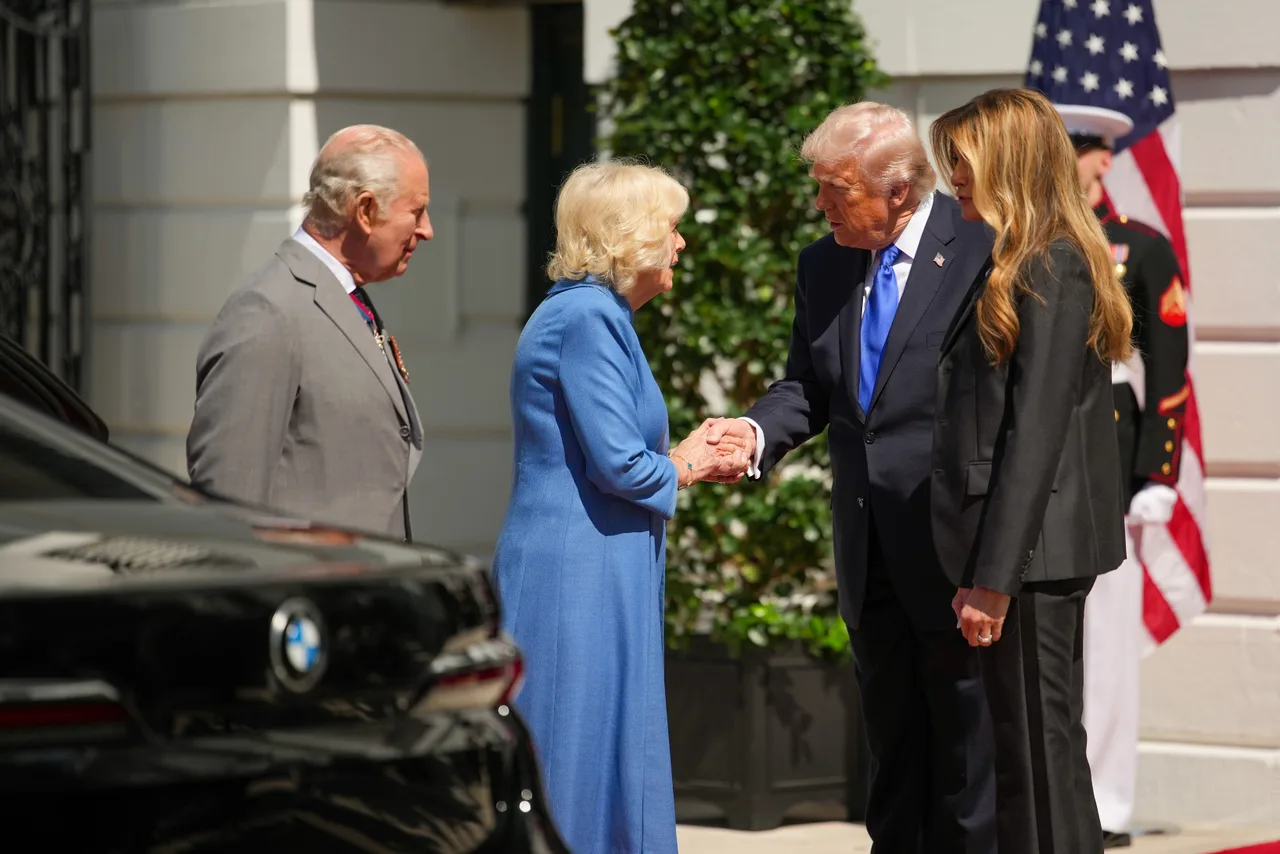 Trump and Melania gives royal couple formal farewell