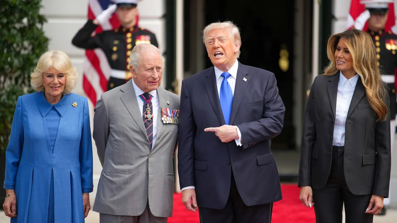 Trump and Melania bid farewell to King Charles and Camilla as state visit ends