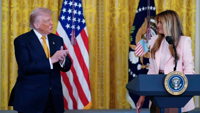 Trump and Melania honor military mothers in emotional White House tribute ahead of Mother’s Day