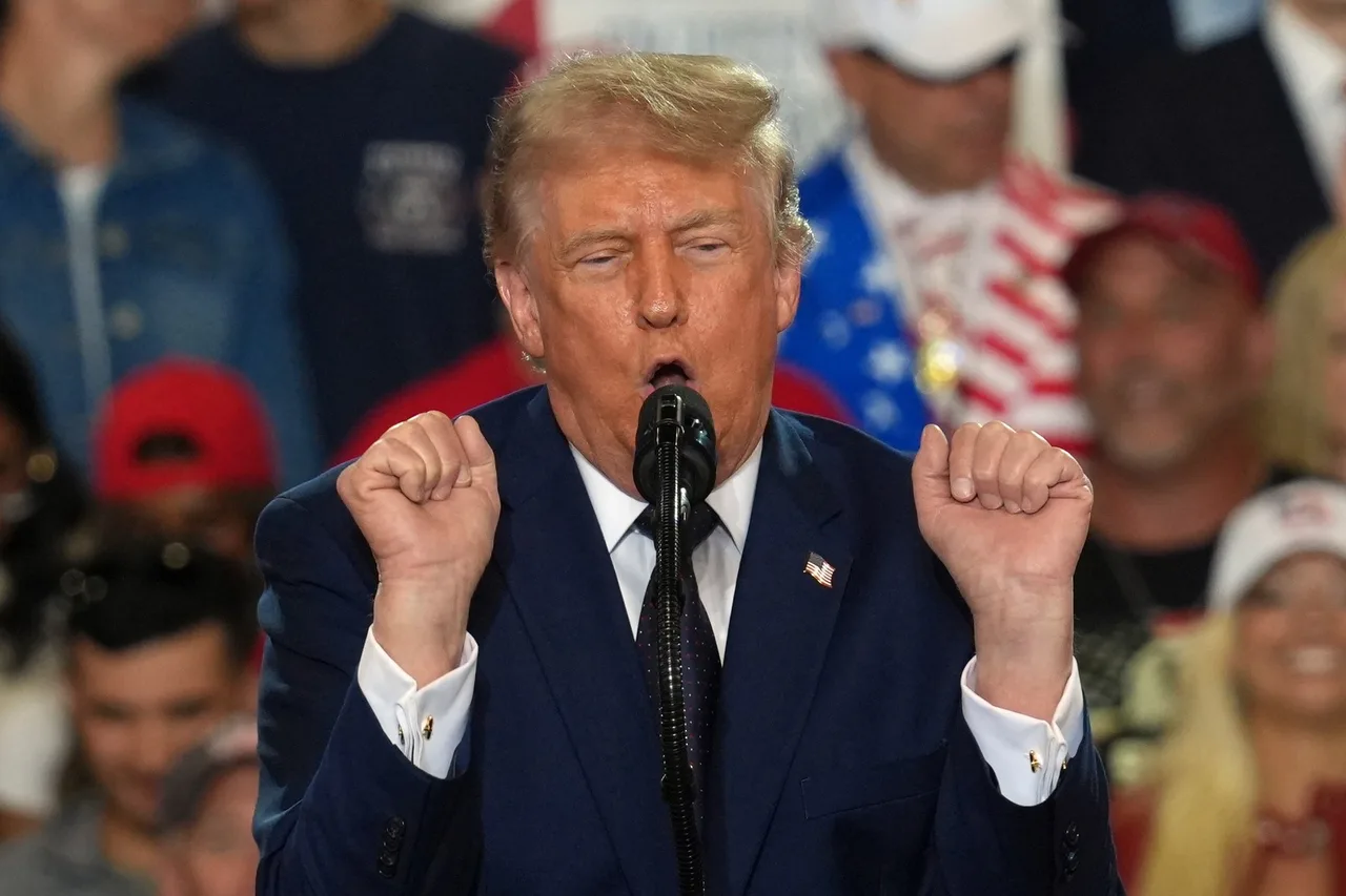 Trump brings trademark moves to Fighting for American Workers event