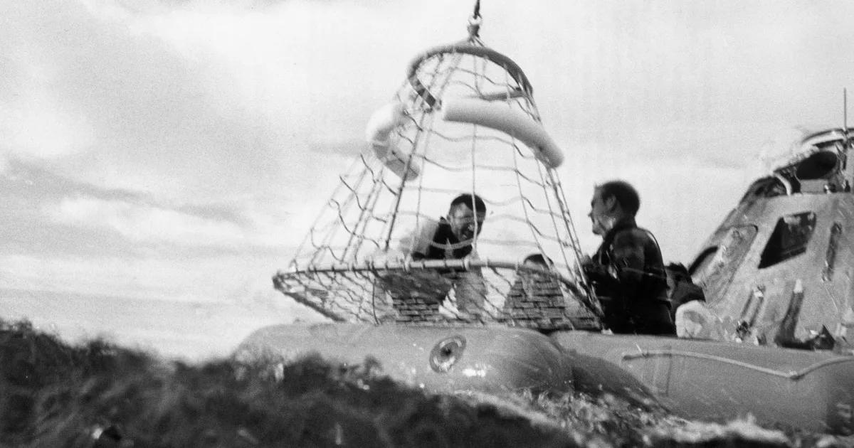 Apollo 13 heroes returned home as the nation cheered