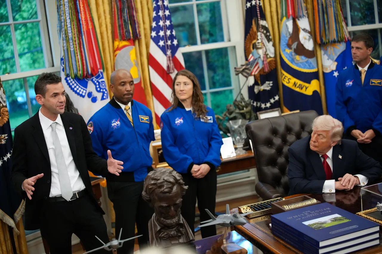 NASA Chief Jared Isaacman speaks to the media