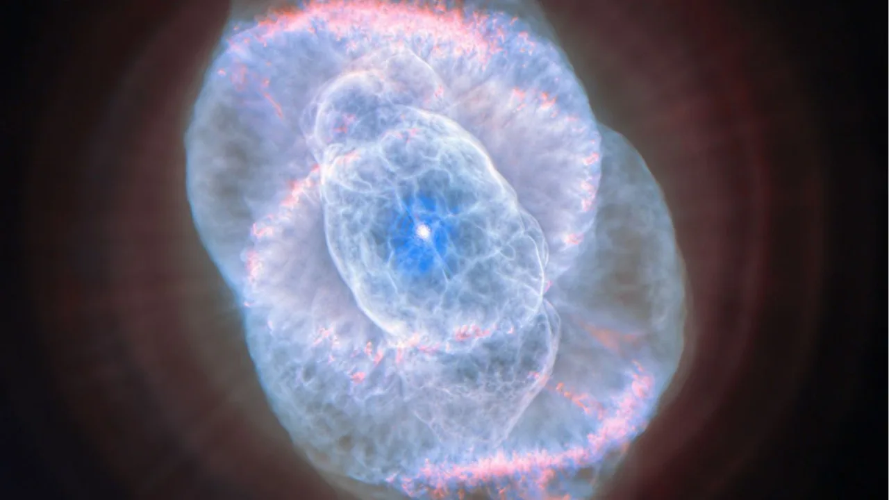 Image of NGC 6543 as shared by the Hubble Space Telescope