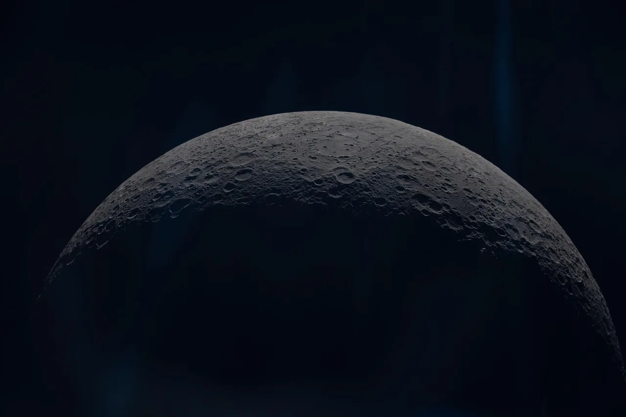 Skimming the Moon’s edge through endless cosmic quiet