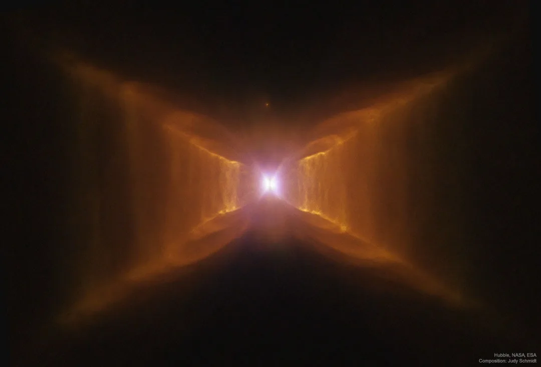 Red Rectangle nebula lights up a bizarre space pattern