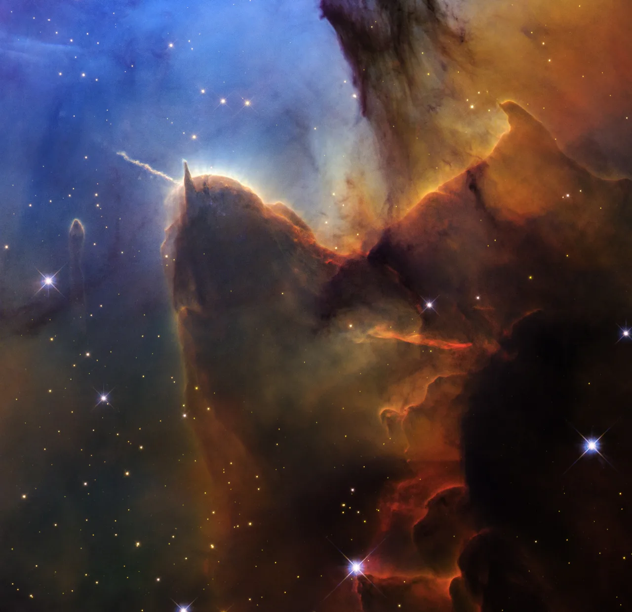 Trifid Nebula shines as an interstellar nursery