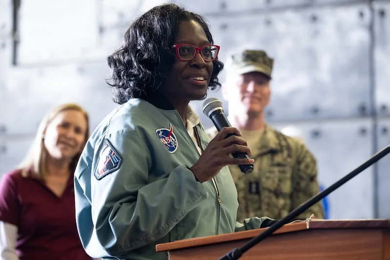Lakiesha Hawkins, the acting deputy associate administrator for NASA's Exploration Systems Development Mission Directorate speaks on the Artemis II mission.