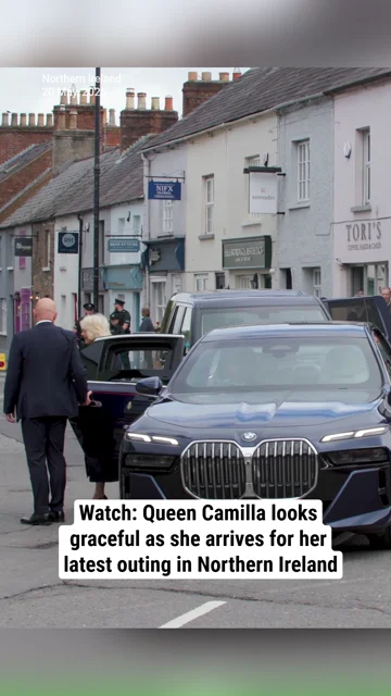 Watch: Queen Camilla looks graceful as she arrives for her latest outing in Northern Ireland