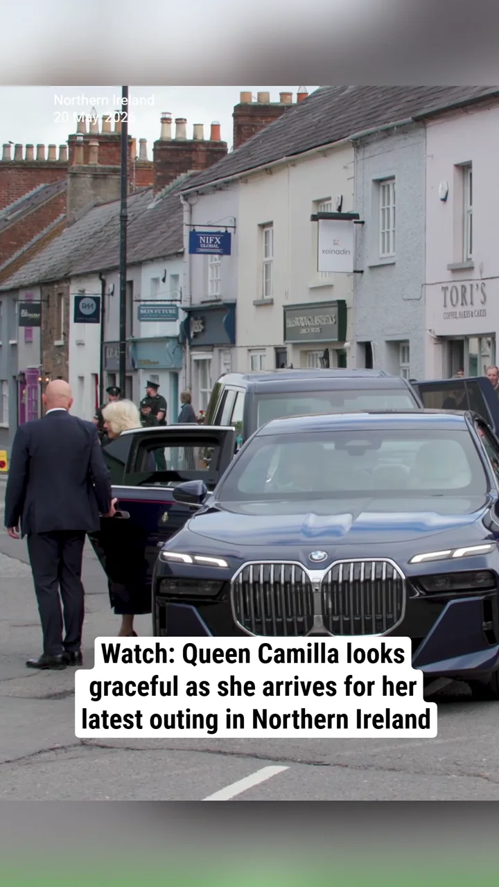 Watch: Queen Camilla looks graceful as she arrives for her latest outing in Northern Ireland