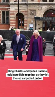 King Charles and Queen Camilla look incredible together as they hit the red carpet in London