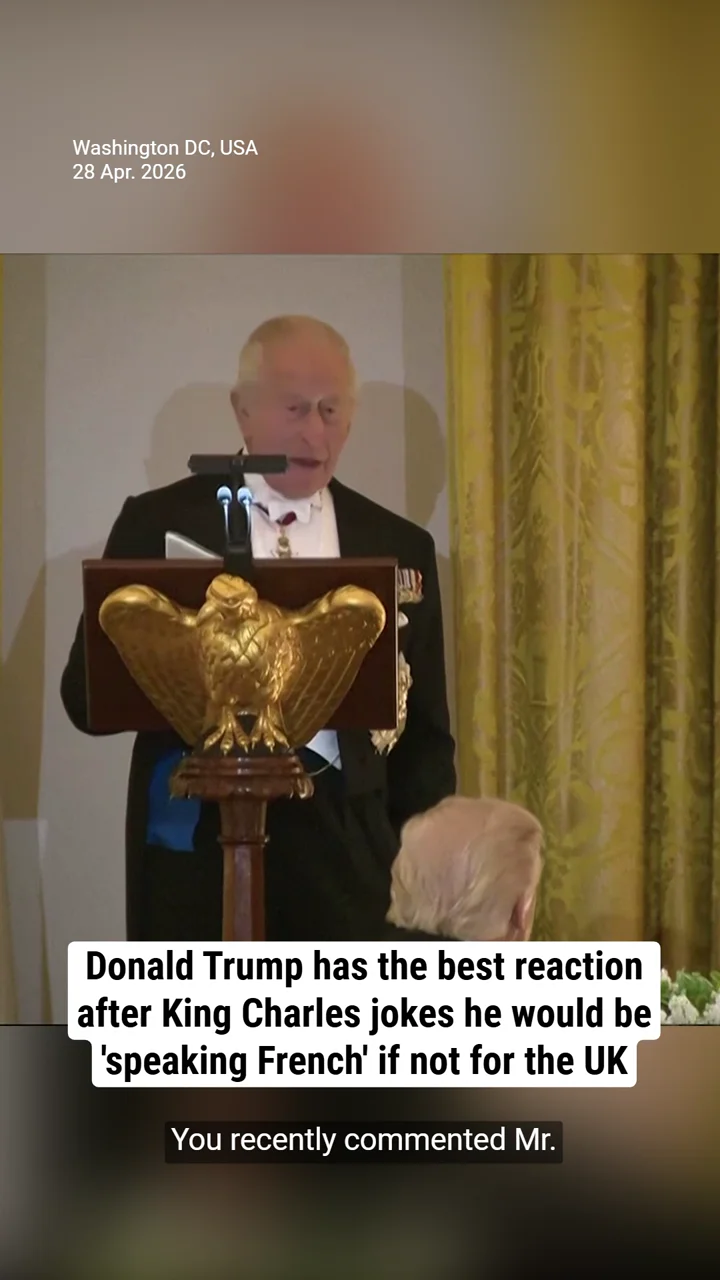 Donald Trump has the best reaction after King Charles jokes he would be 'speaking French' if not for the UK