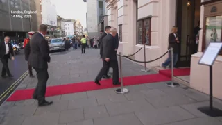 King Charles makes a stylish arrival for Royal Opera House event without Queen Camilla