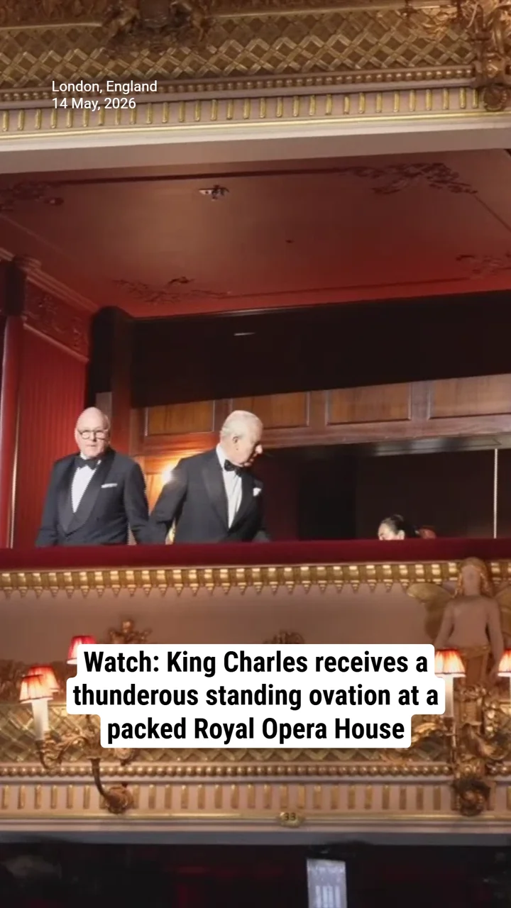 Watch: King Charles receives a thunderous standing ovation at a packed Royal Opera House