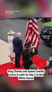 King Charles and Queen Camilla arrive in style for Day 2 at the White House