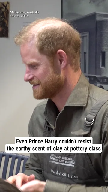 Even Prince Harry couldn’t resist the earthy scent of clay at pottery class