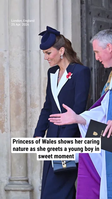 Princess of Wales shows her caring nature as she greets a young boy in sweet moment