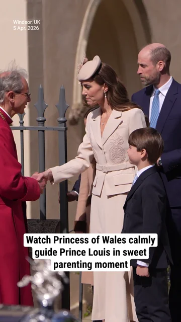 Watch Princess of Wales calmly guide Prince Louis in sweet parenting moment