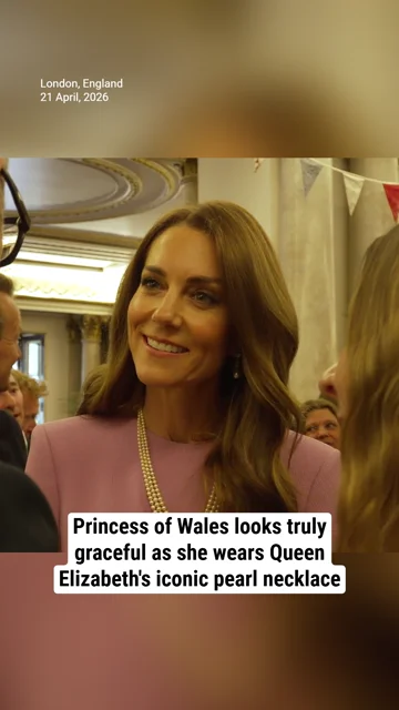 Princess of Wales looks truly graceful as she wears Queen Elizabeth's iconic pearl necklace