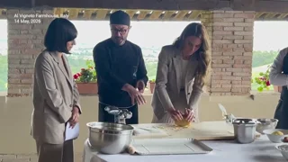 Watch: Princess of Wales shows off her impressive pasta-making skills in Italy