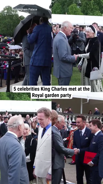Title: 5 celebrities King Charles met at the Royal garden party