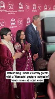 Watch: King Charles warmly greets with a ‘Namaste’ gesture instead of handshakes at latest event