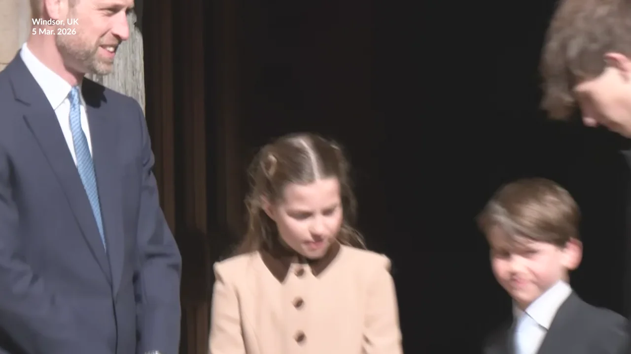 Watch Princess of Wales lovingly hold her daughter Charlotte’s hand after Easter event