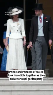 Prince and Princess of Wales look incredible together as they arrive for royal garden party