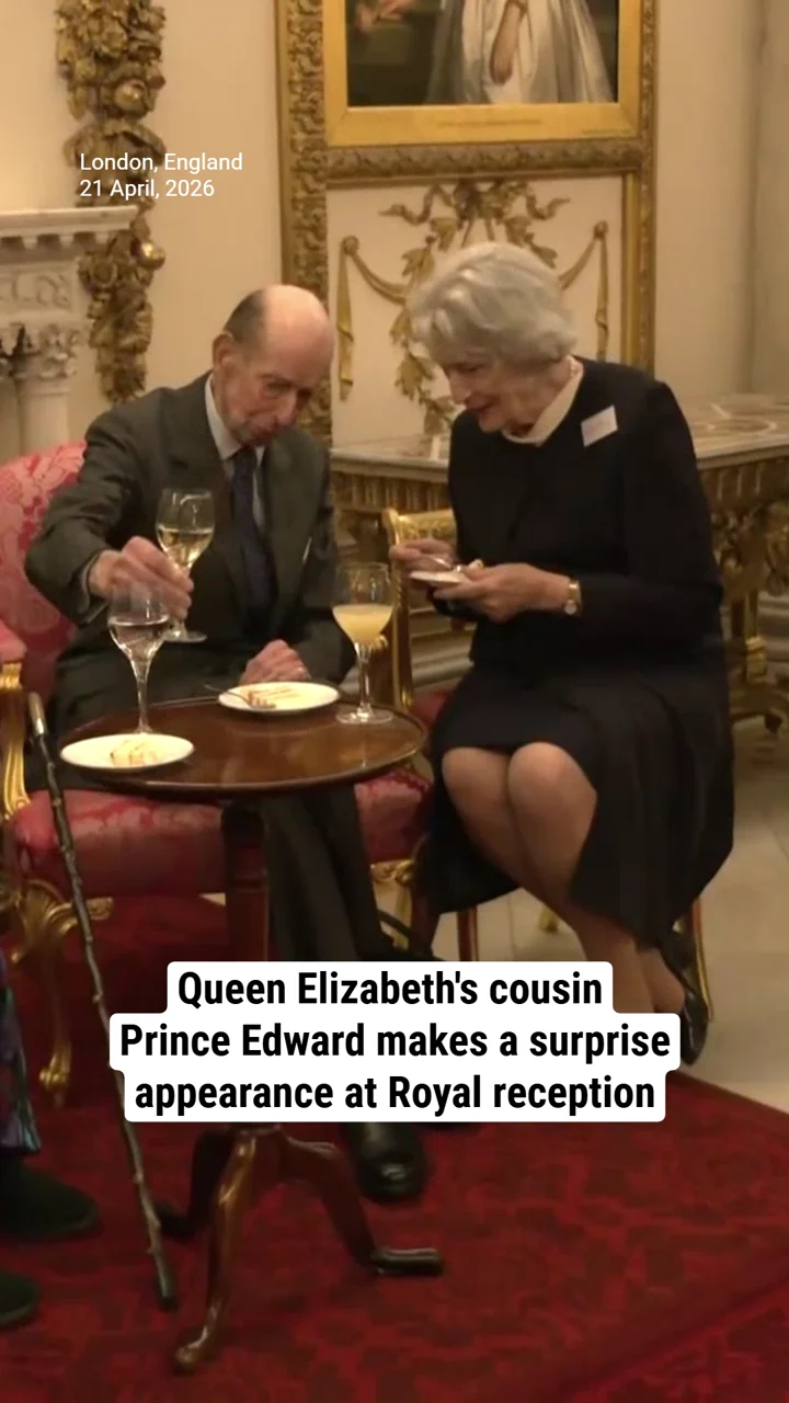 Queen Elizabeth's cousin Prince Edward makes a surprise appearance at Royal reception